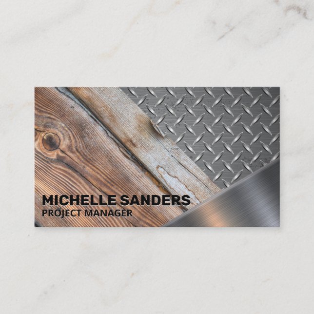 Construction Building Material Business Card (Front)