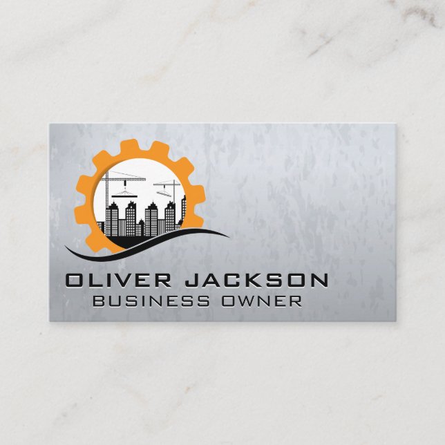 Construction Buildings | High Risers Business Card (Front)