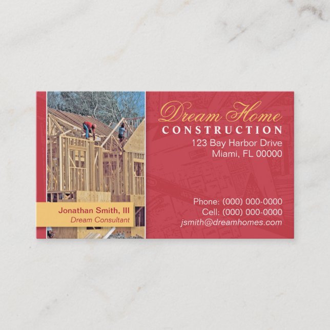 Construction Business Card (Front)