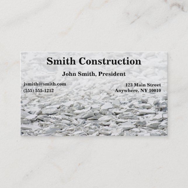 Construction Business Card (Front)