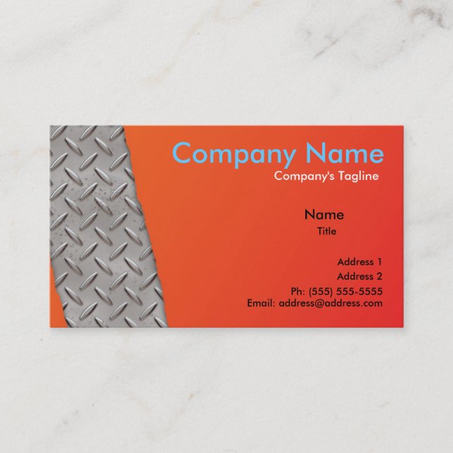 Construction Business Card (Front)