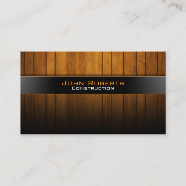 Construction business card (Front)