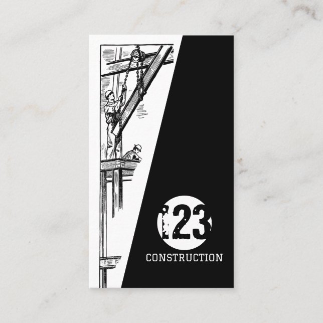 Construction Business Card (Front)