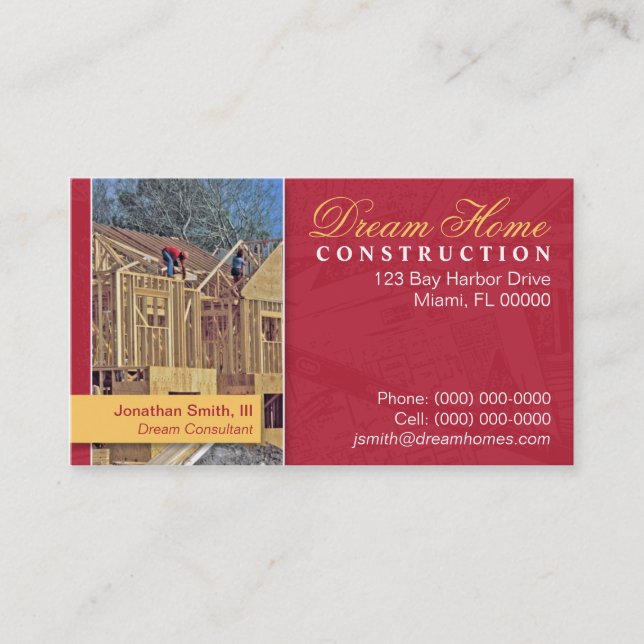 Construction Business Card (Front)