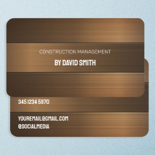 Construction business card