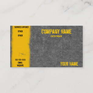 Construction business card