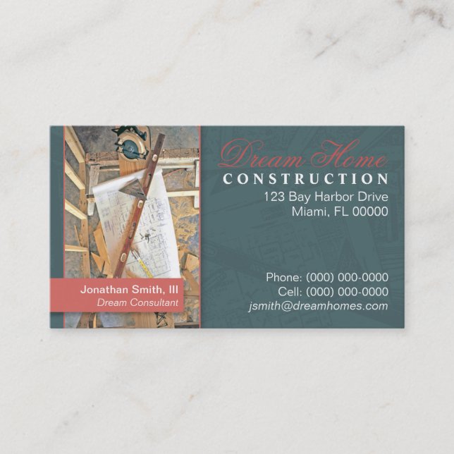 Construction Business Card (Front)