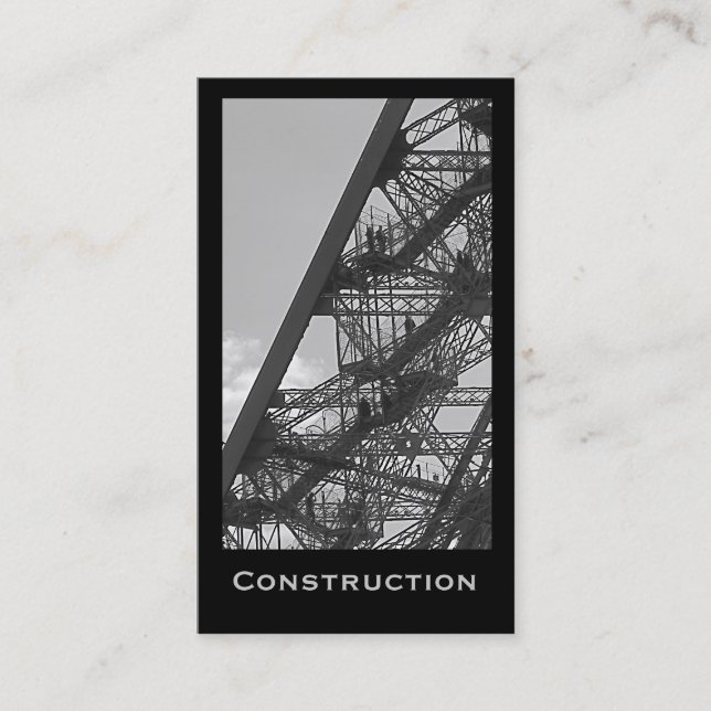 Construction Business Card (Front)