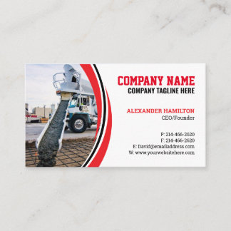 Construction Business Card (Concretes) Editable 