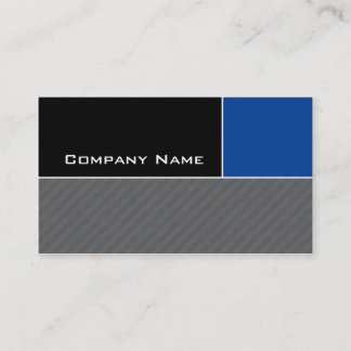 Construction Business Card Modern Blue Stripes