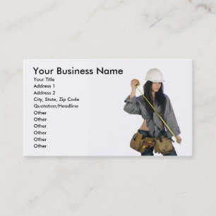 Construction Business Card Template