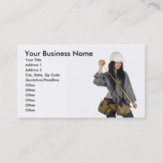 Construction Business Card Template