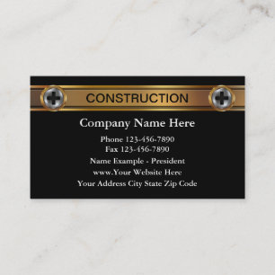 Construction Business Cards
