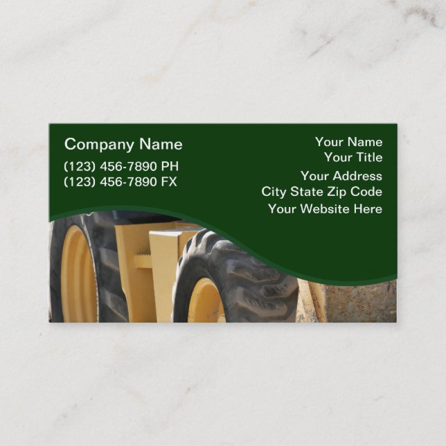 Construction Business Cards (Front)