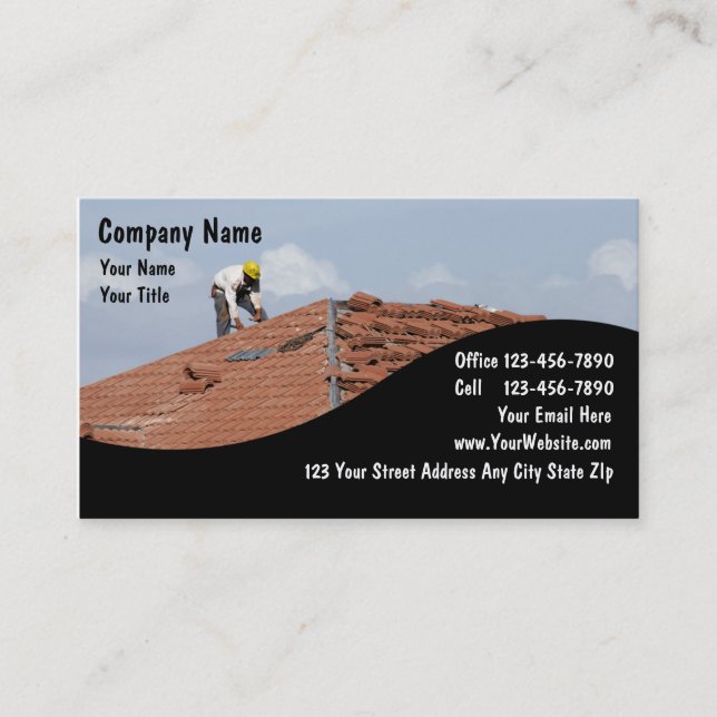 Construction Business Cards (Front)