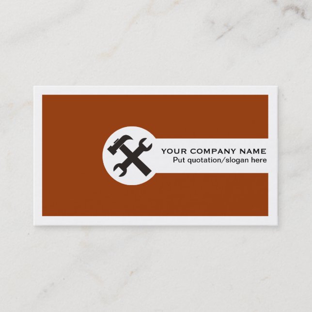 Construction business cards (Front)