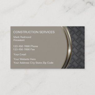 Construction Business Cards