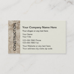 Construction Business Cards