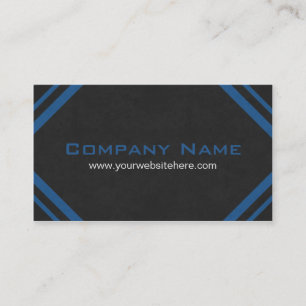 Construction Business Cards in Dark Blue