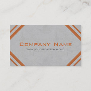 Construction Business Cards in Orange