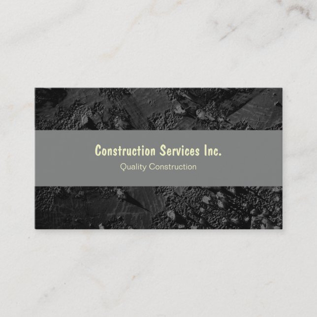 Construction Business Cards With Style (Front)