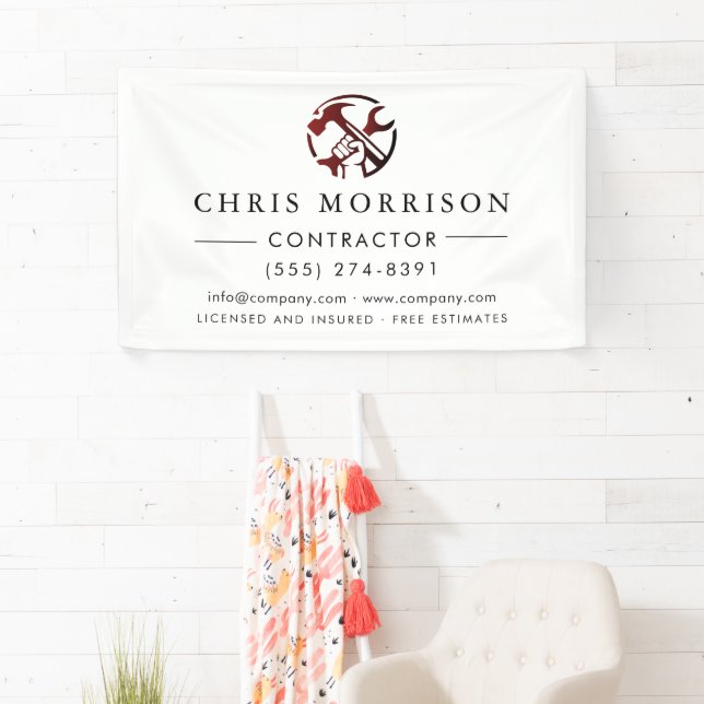 Construction Business Marketing Logo Banner (Insitu)