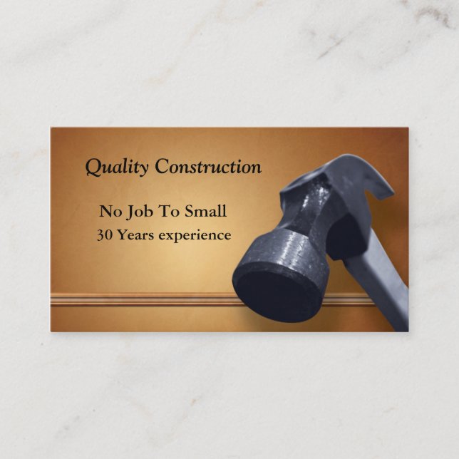 Construction Card (Front)