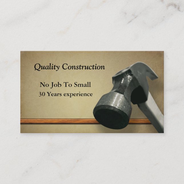 Construction Card (Front)