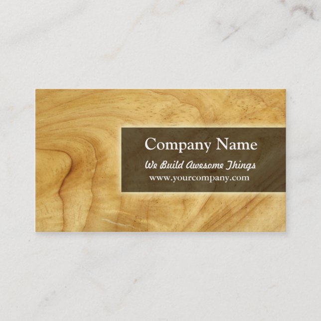construction/carpentry business card (Front)