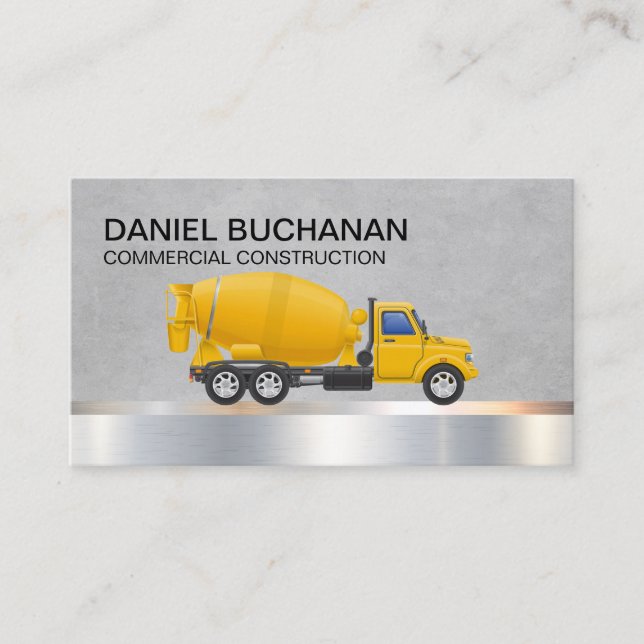 Construction | Cement Truck Business Card (Front)