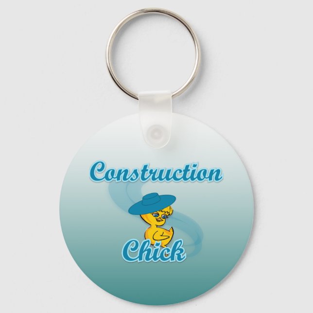 Construction Chick #3 Key Ring (Front)