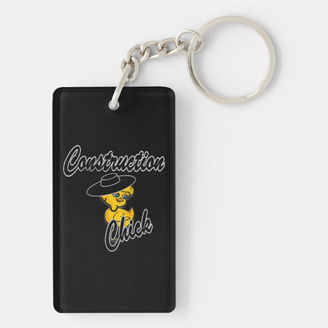 Construction Chick #4 Key Ring (Back)
