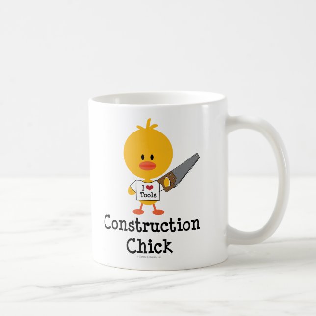 Construction Chick Mug (Right)