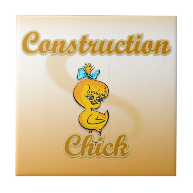 Construction Chick Tile (Front)