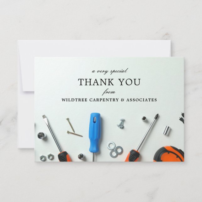 Construction Cluster | A Special Thank You Card (Front)