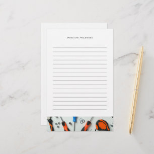 Construction Cluster Lined Stationery