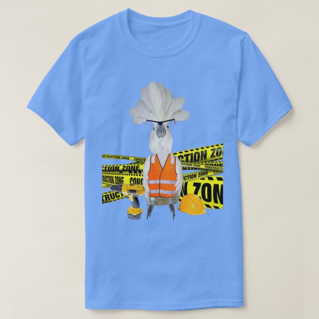 Construction Cockatoo T-Shirt (Design Front)