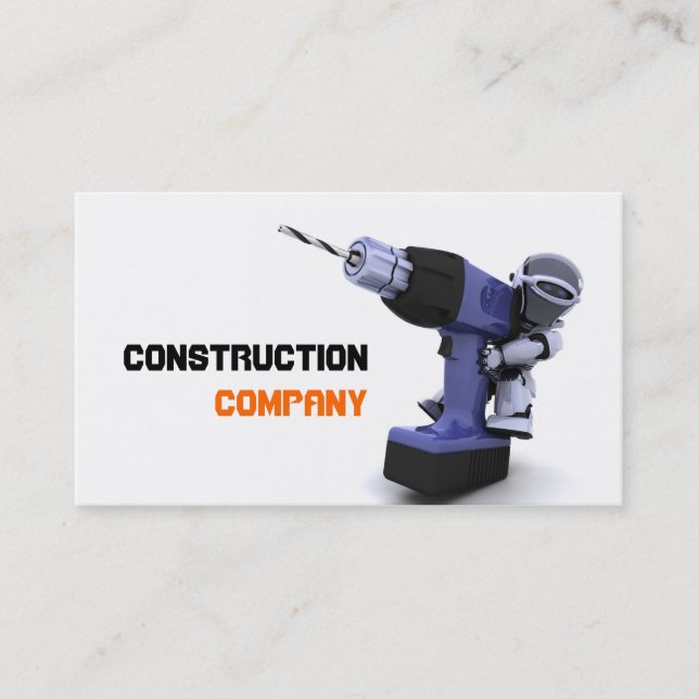 Construction Company Business Card (Front)