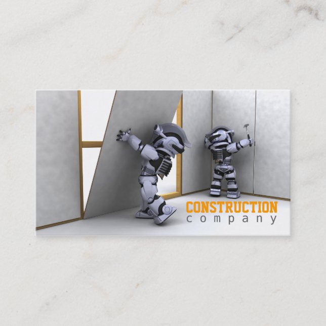 Construction Company Business Card (Front)