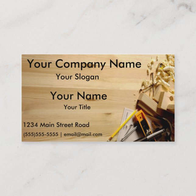 Construction Company Business Cards (Front)