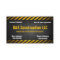Construction Company Caution Business Card