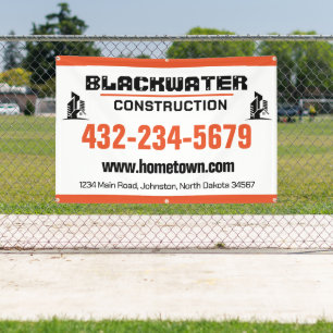 Construction Company Commercial Jobsite Banner