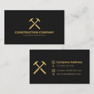 Construction Company | Modern Business Card