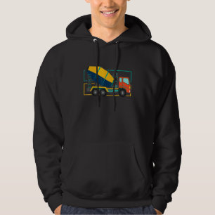 Construction Concrete Mixer Truck Highway House Bu Hoodie