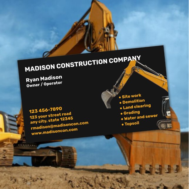 Construction | Contractor Business Card (Creator Uploaded)