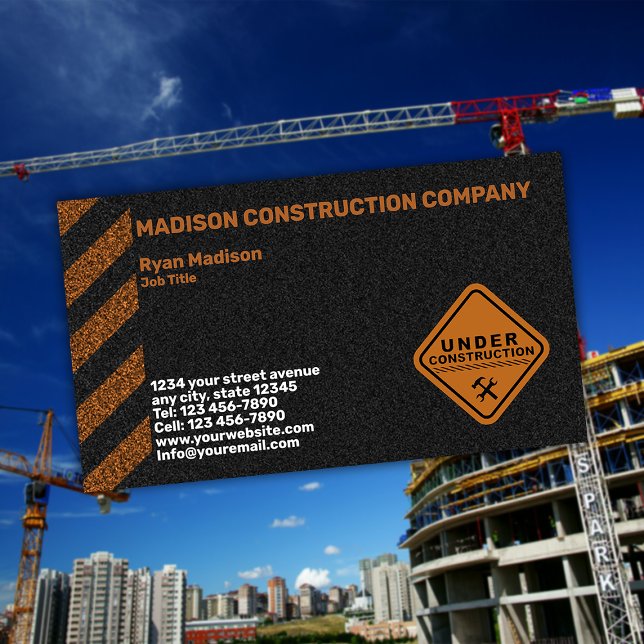 Construction | Contractor Business Card (Creator Uploaded)