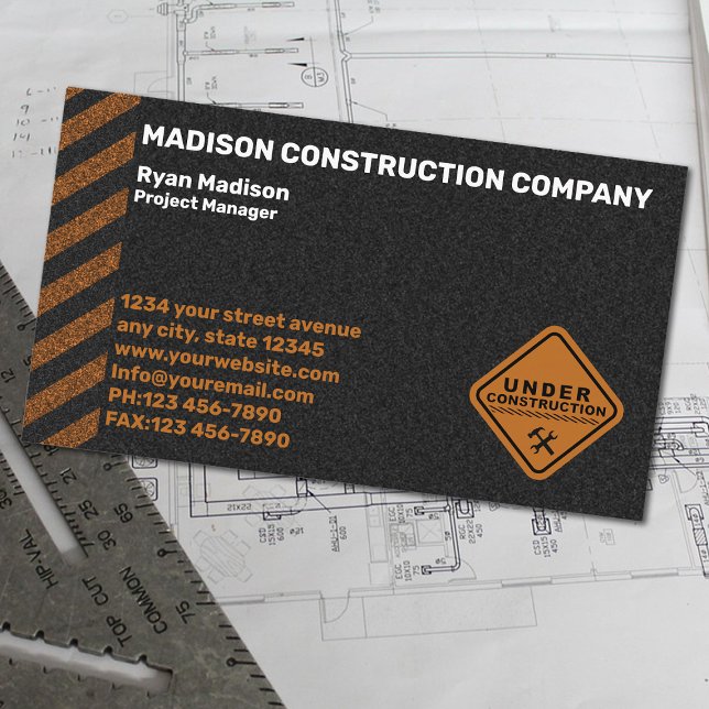 Construction | Contractor Business Card (Creator Uploaded)