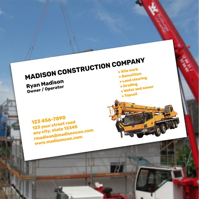 Construction | Contractor Business Card (Creator Uploaded)