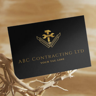Construction Contractor Business Card Customised