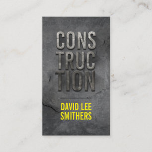 Construction/contractor modern business card